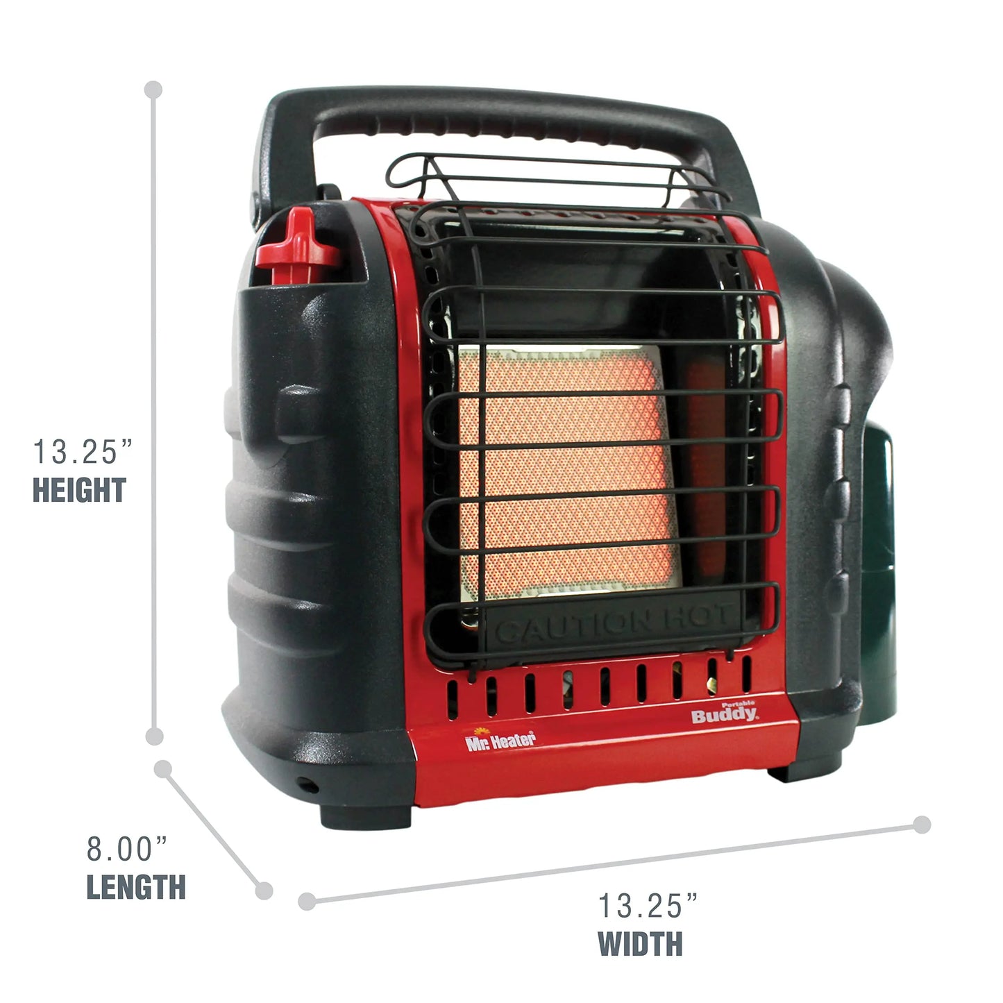 Mr. Heater F232000 MH9BX Buddy 4,000-9,000-BTU Indoor-Safe Portable Propane Radiant Heater, Red-Black - 💙 Blu Rose's Garden LLC 💙