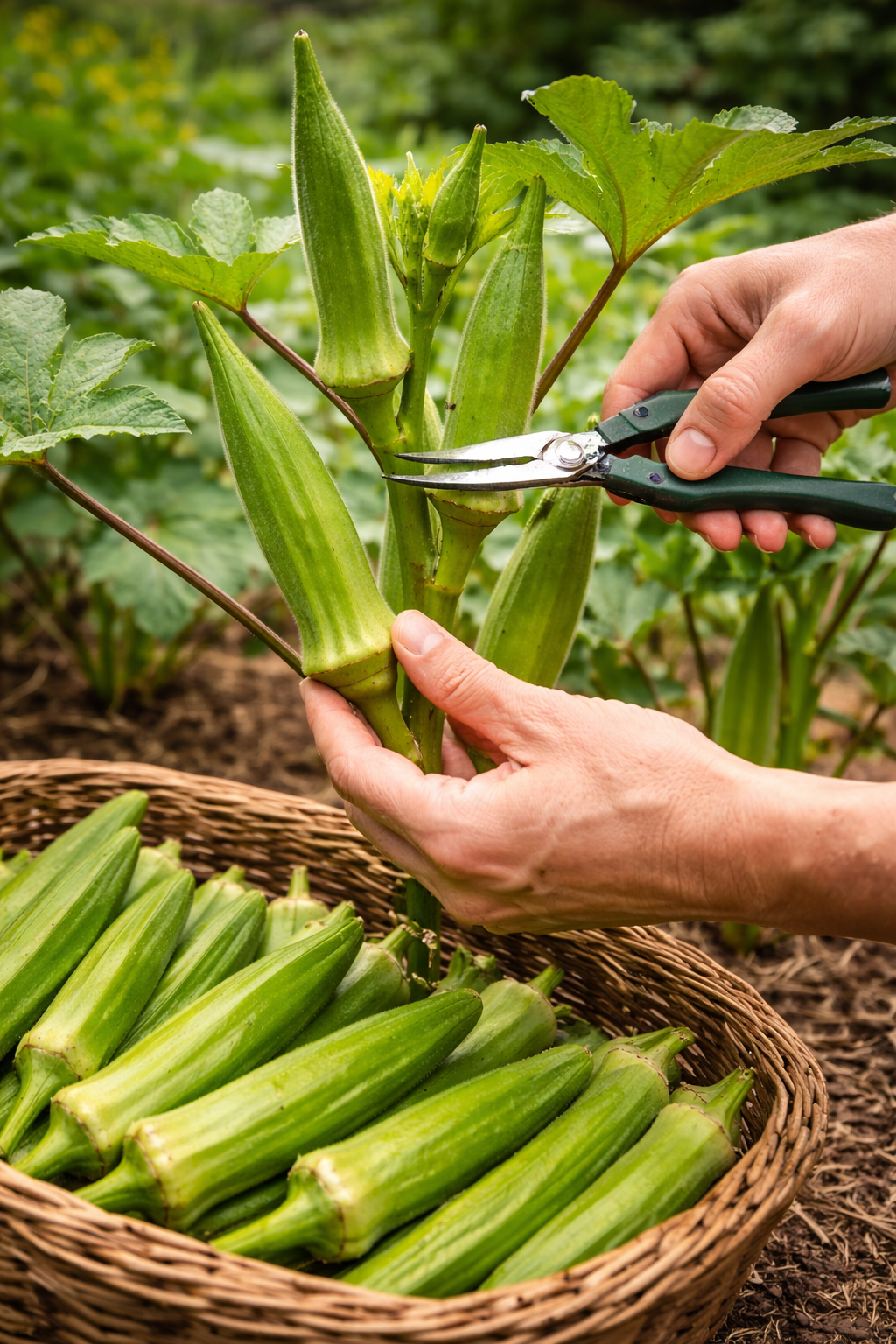 Clemson Spineless Okra Seeds β 10g Packet (Approx. 175 Seeds) π Blu Rose's Garden LLC π π Blu Rose's Garden LLC π