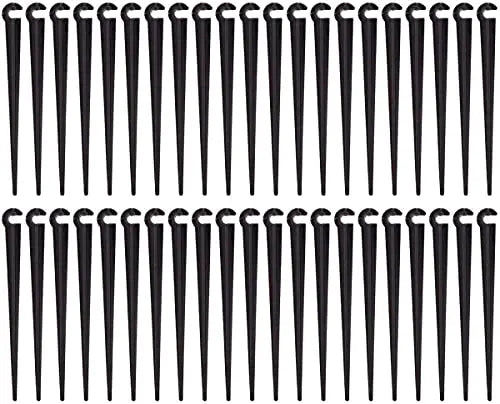 200pcs Irrigation Drip Support Stakes for 1/4-Inch Tubing Hose Flower Beds, Vegetable Gardens, Herbs Gardens - π Blu Rose's Garden LLC π