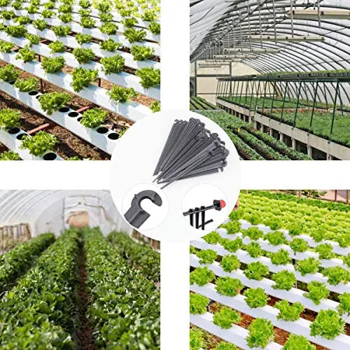 200pcs Irrigation Drip Support Stakes for 1/4-Inch Tubing Hose Flower Beds, Vegetable Gardens, Herbs Gardens - π Blu Rose's Garden LLC π