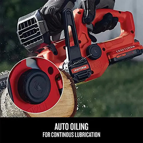 CRAFTSMAN V20 Mini Chainsaw, 10 inch, Battery and Charger Included (CMCCS610D1) - π Blu Rose's Garden LLC π