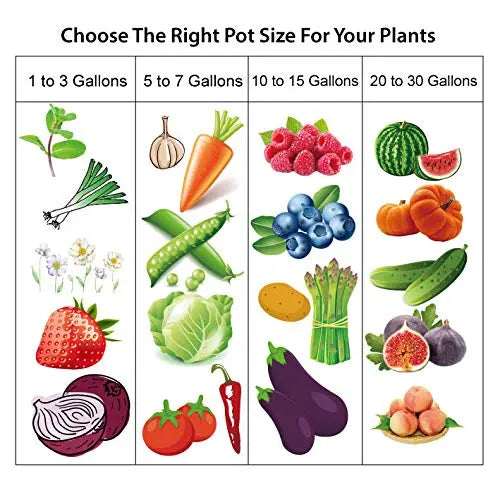 Gardzen 20-Pack 1 Gallon Nonwoven Grow Bags, Aeration Fabric Pots - π Blu Rose's Garden LLC π