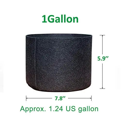 Gardzen 20-Pack 1 Gallon Nonwoven Grow Bags, Aeration Fabric Pots - π Blu Rose's Garden LLC π