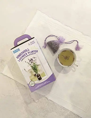 Back to the Roots Lavender Organic Windowsill Planter Kit - Grows Year Round, Includes Everything Needed for Planting - 💙 Blu Rose's Garden LLC 💙