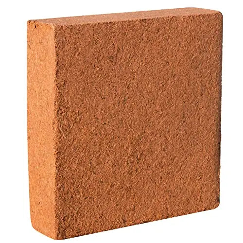Premium Coco Coir Brick - 11 Pound / 5KG Coconut Coir - 100% Organic and Eco-Friendly - OMRI Listed - Natural Compressed Growing Medium - Potting Soil Substrate for Gardens, Seeds and Plants - π Blu Rose's Garden LLC π