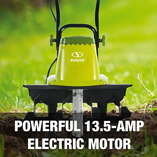 Sun Joe TJ604E 16-Inch 13.5 AMP Electric Garden Tiller/Cultivator,Black - π Blu Rose's Garden LLC π