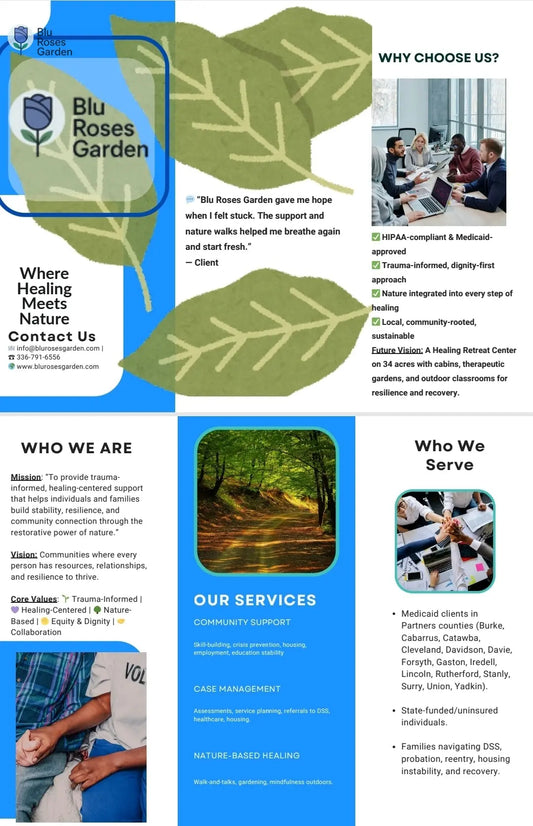 Where Healing Meets Nature (And Why We’re Not Your Average Support Service) - 💙 Blu Rose's Garden LLC 💙