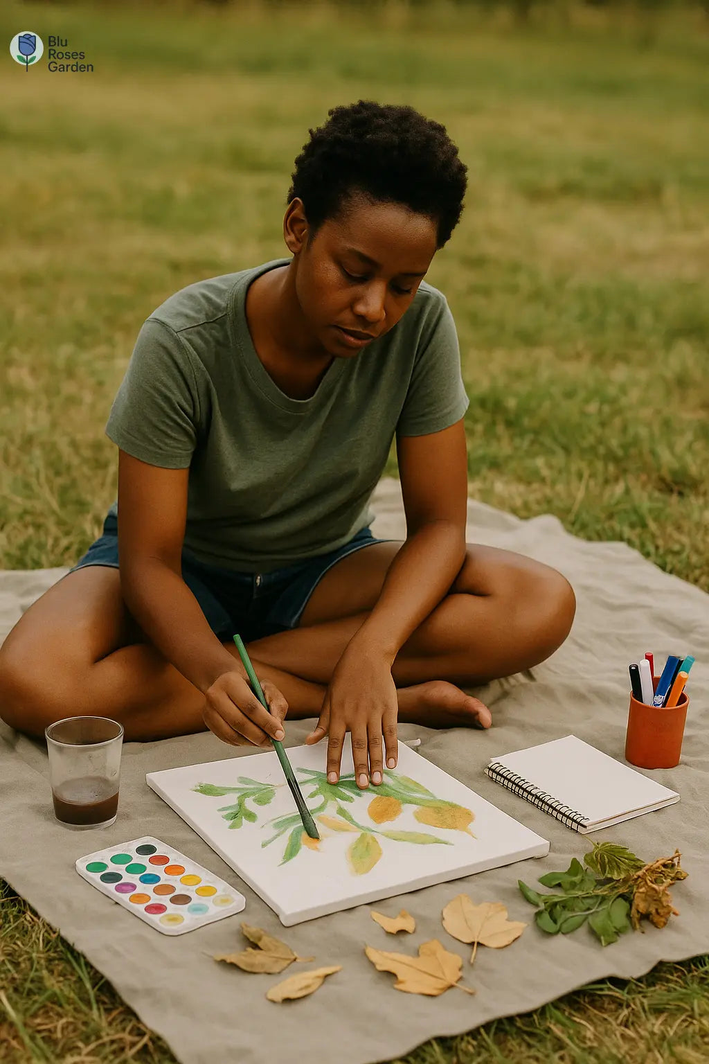 Barefoot & Broke: Outdoor Art Days at Blu Roses Garden (Mocksville, NC) 💙 Blu Rose's Garden LLC 💙 💙 Blu Rose's Garden LLC 💙