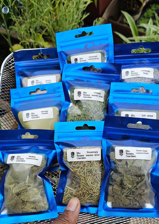Blu Roses Garden Herbal Wellness Bundle – 12 Sacred Herbs for Healing, Cooking, and Smoke Rituals 💙 Blu Rose's Garden LLC 💙 💙 Blu Rose's Garden LLC 💙