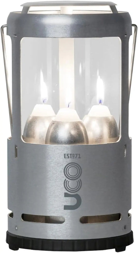 Candlelier Candle Lantern, Candle Lanterns for Real Candles, Perfect Outdoor Gear for Camping or for Power Outages, Includes 3 Long Burning Candles