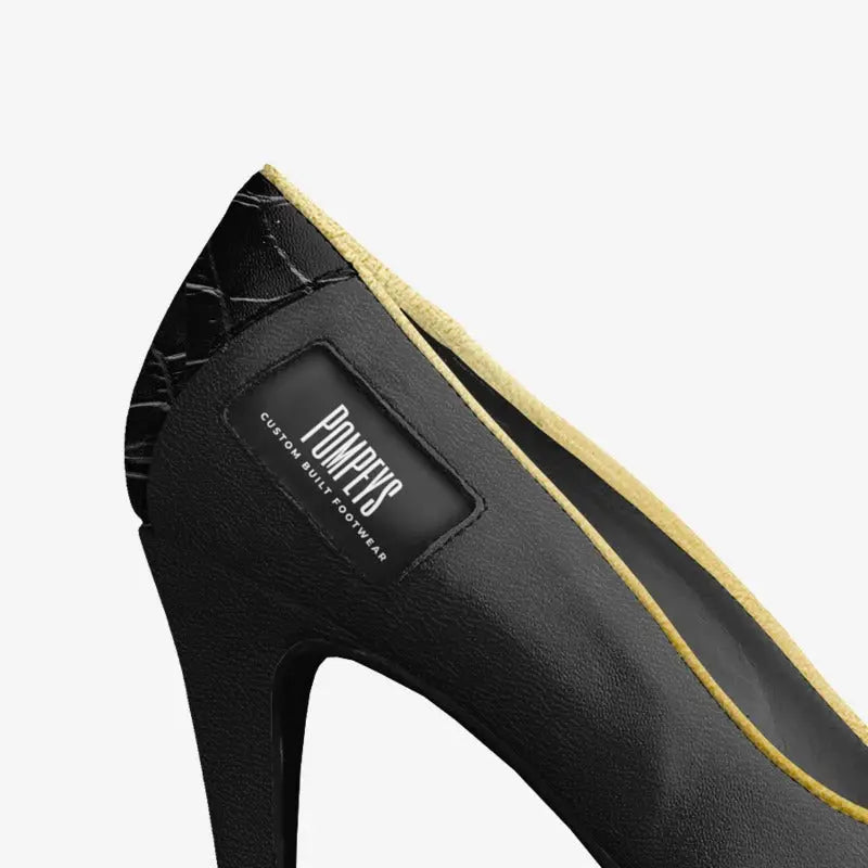 Blu Rose's Black N Gold Heels - 💙 Blu Rose's Garden LLC 💙