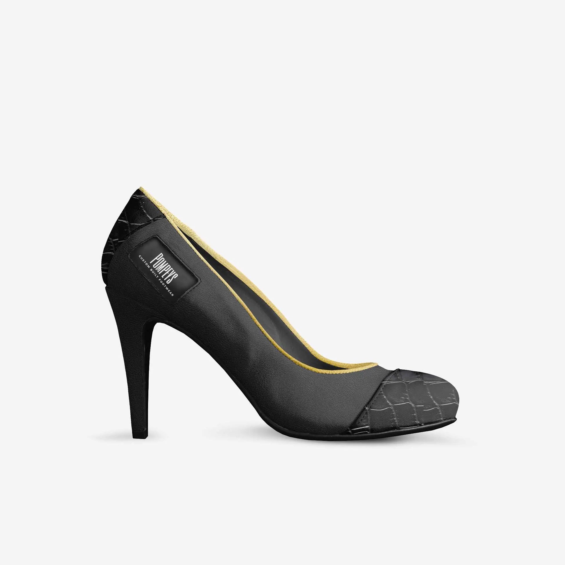 Blu Rose's Black N Gold Heels - 💙 Blu Rose's Garden LLC 💙