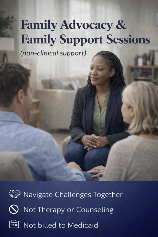 Family Advocacy & Family Support Sessions (non-clinical support) 💙 Blu Rose's Garden LLC 💙 💙 Blu Rose's Garden LLC 💙