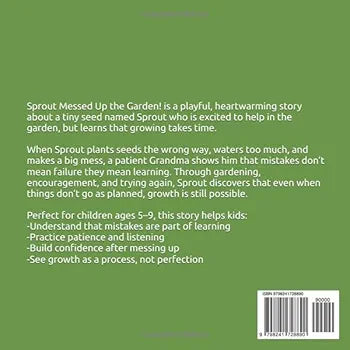 Sprout Messed Up the Garden by Shamika Pompey with Complimentary Vegetable or Herb Seeds Included 🌽 💙 Blu Rose's Garden LLC 💙 💙 Blu Rose's Garden LLC 💙