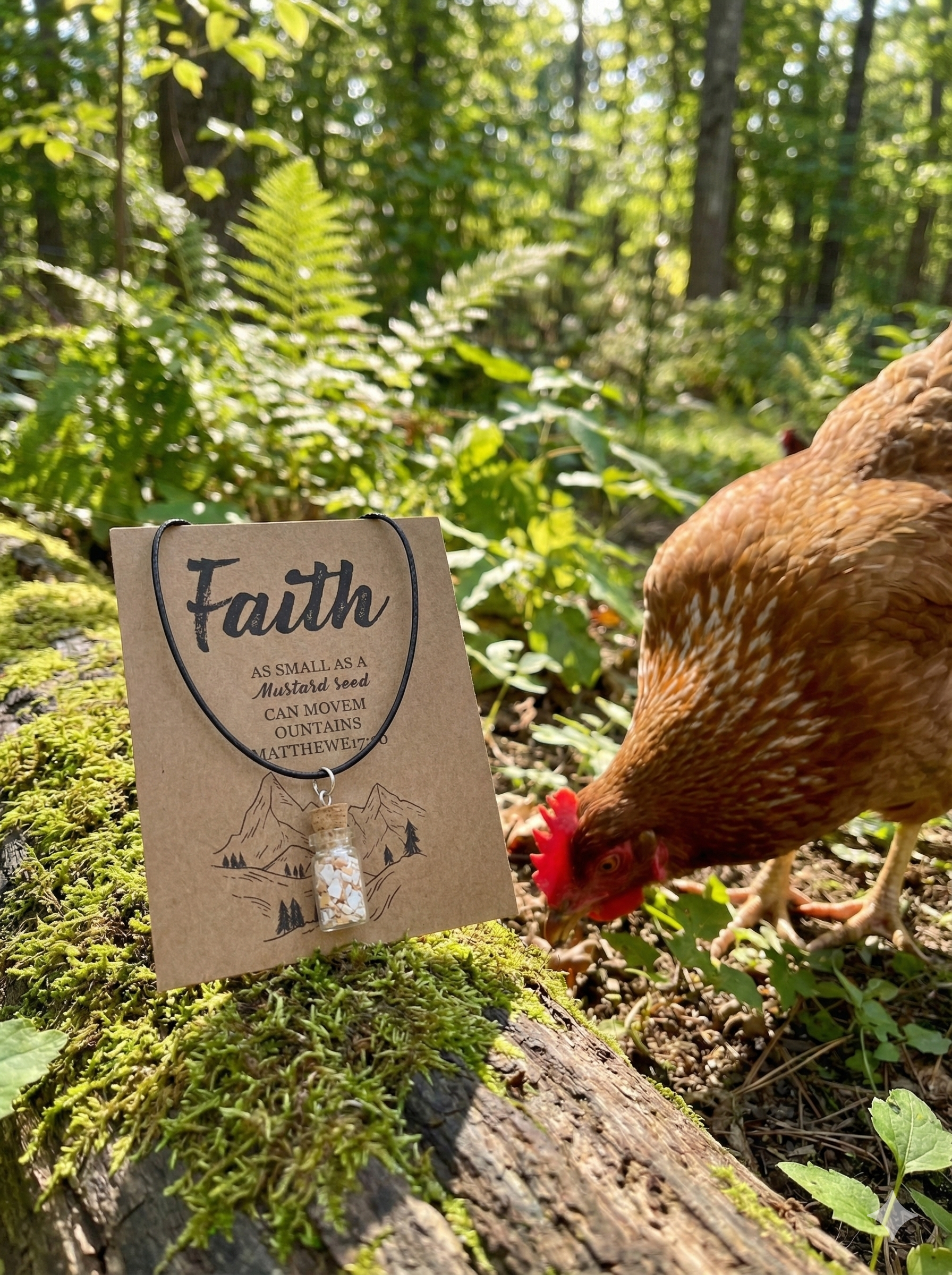 The “Breakthrough” Faith Amulet- Crushed Eggshells 💙 Blu Rose's Garden LLC 💙 💙 Blu Rose's Garden LLC 💙