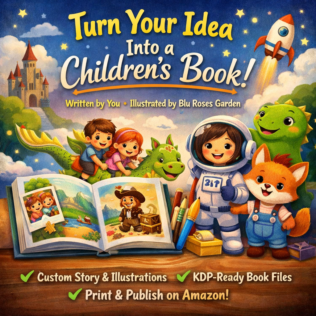 Children’s Book Creation & Publishing Services 💙 Blu Rose's Garden LLC 💙 💙 Blu Rose's Garden LLC 💙