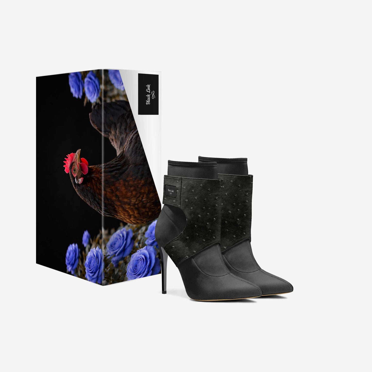 Black Link™ Stiletto Boots Heels
- Inspired by Black Sex Link Hens- Handcrafted