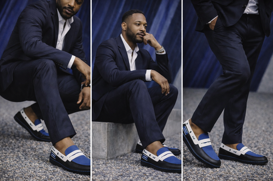 Stylish Blu Rose Men Loafers - Handcrafted Italian Leather, Classic Moccasin Design, All-Day Comfort 💙 Blu Rose's Garden LLC 💙 💙 Blu Rose's Garden LLC 💙