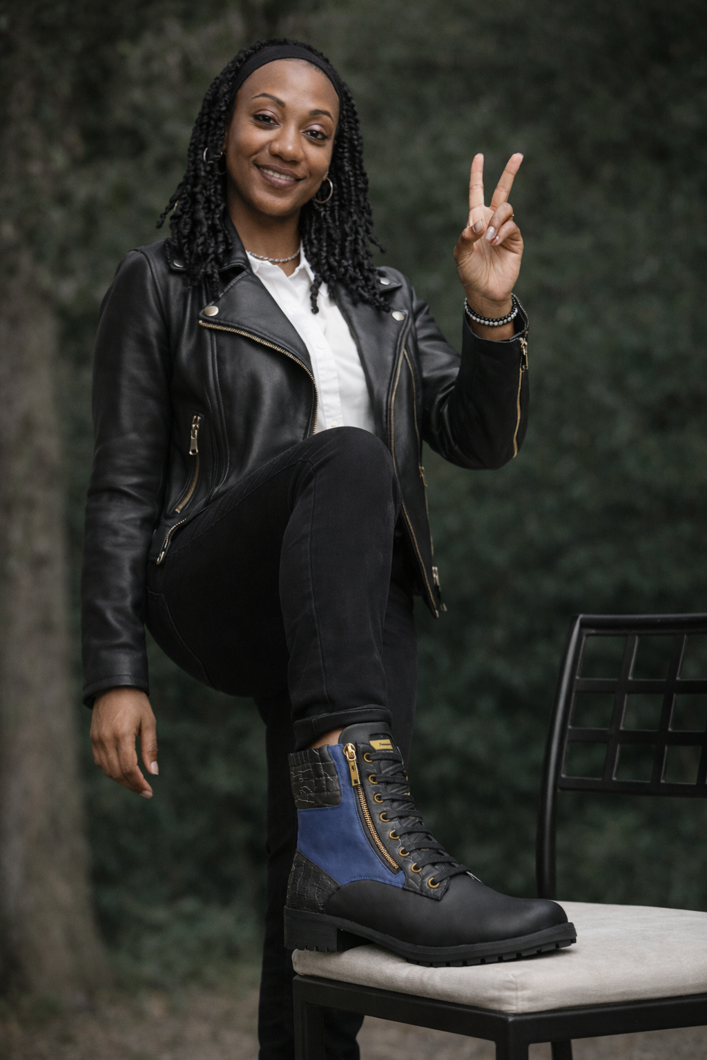 Blu Rose Diva Zip Boot - Handcrafted Italian Leather Boots with Embossed Details, 5 cm Heel 💙 Blu Rose's Garden LLC 💙 💙 Blu Rose's Garden LLC 💙