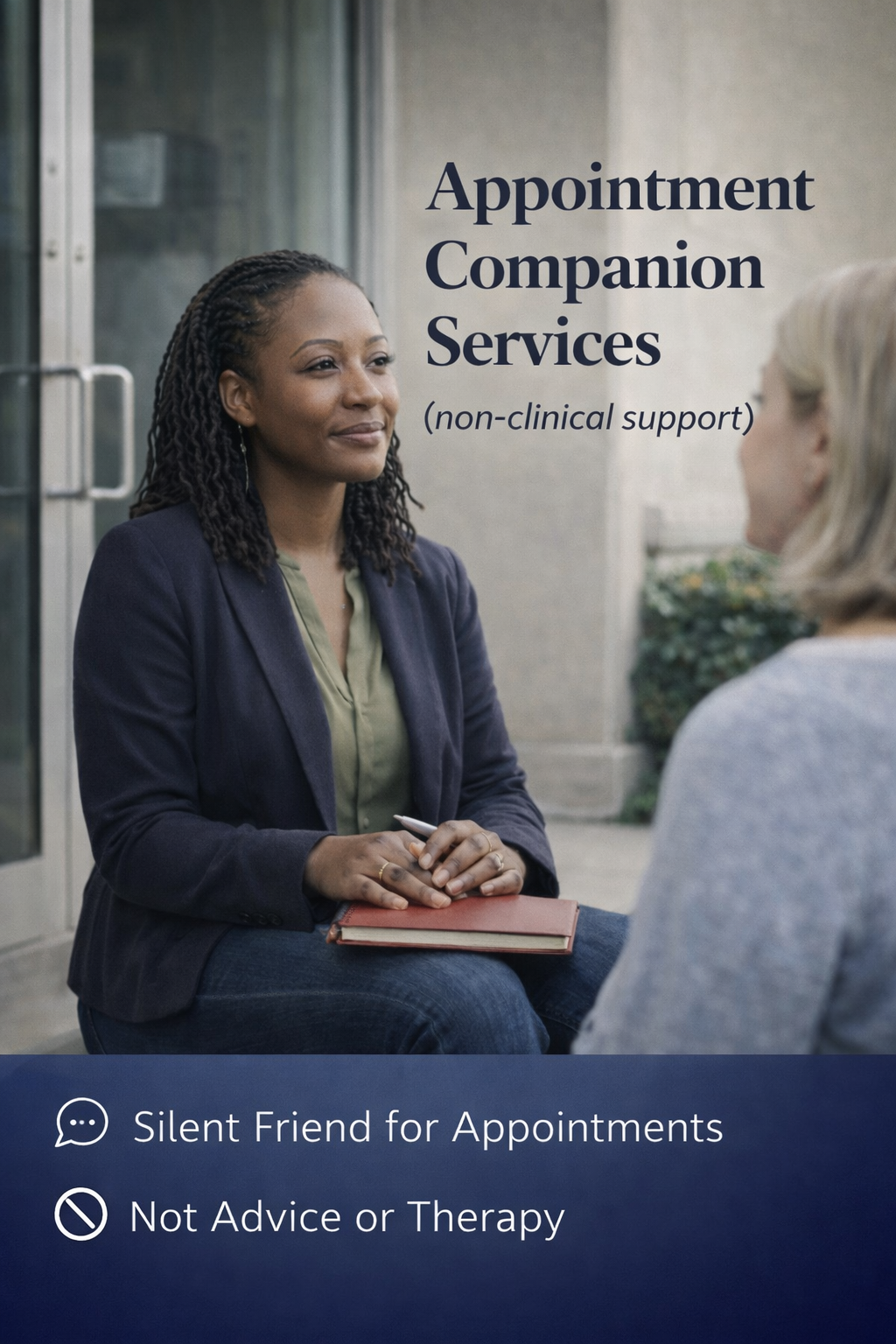 Appointment Companion Services (non-clinical support) 💙 Blu Rose's Garden LLC 💙 💙 Blu Rose's Garden LLC 💙