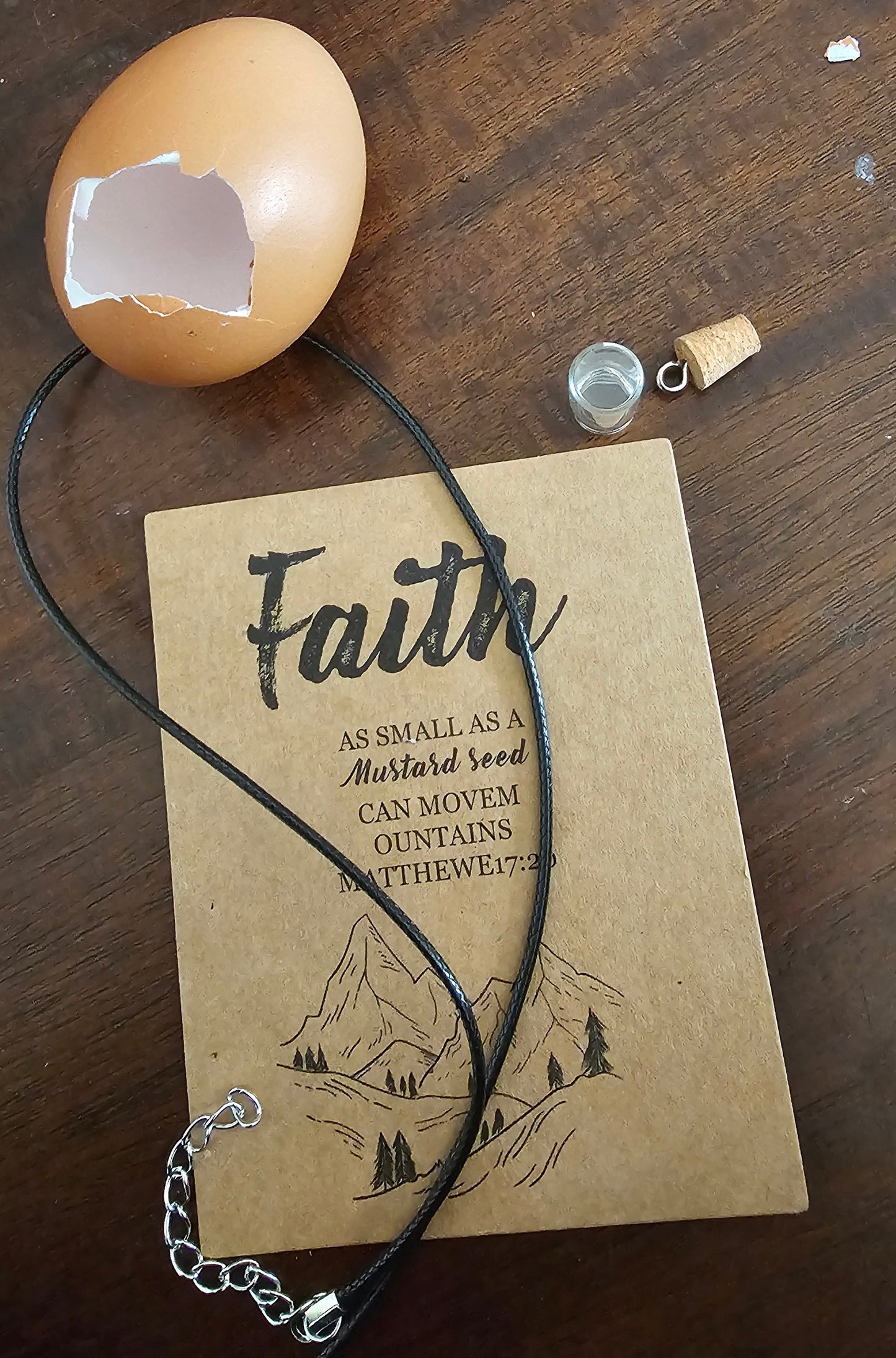 The “Breakthrough” Faith Amulet- Crushed Eggshells 💙 Blu Rose's Garden LLC 💙 💙 Blu Rose's Garden LLC 💙