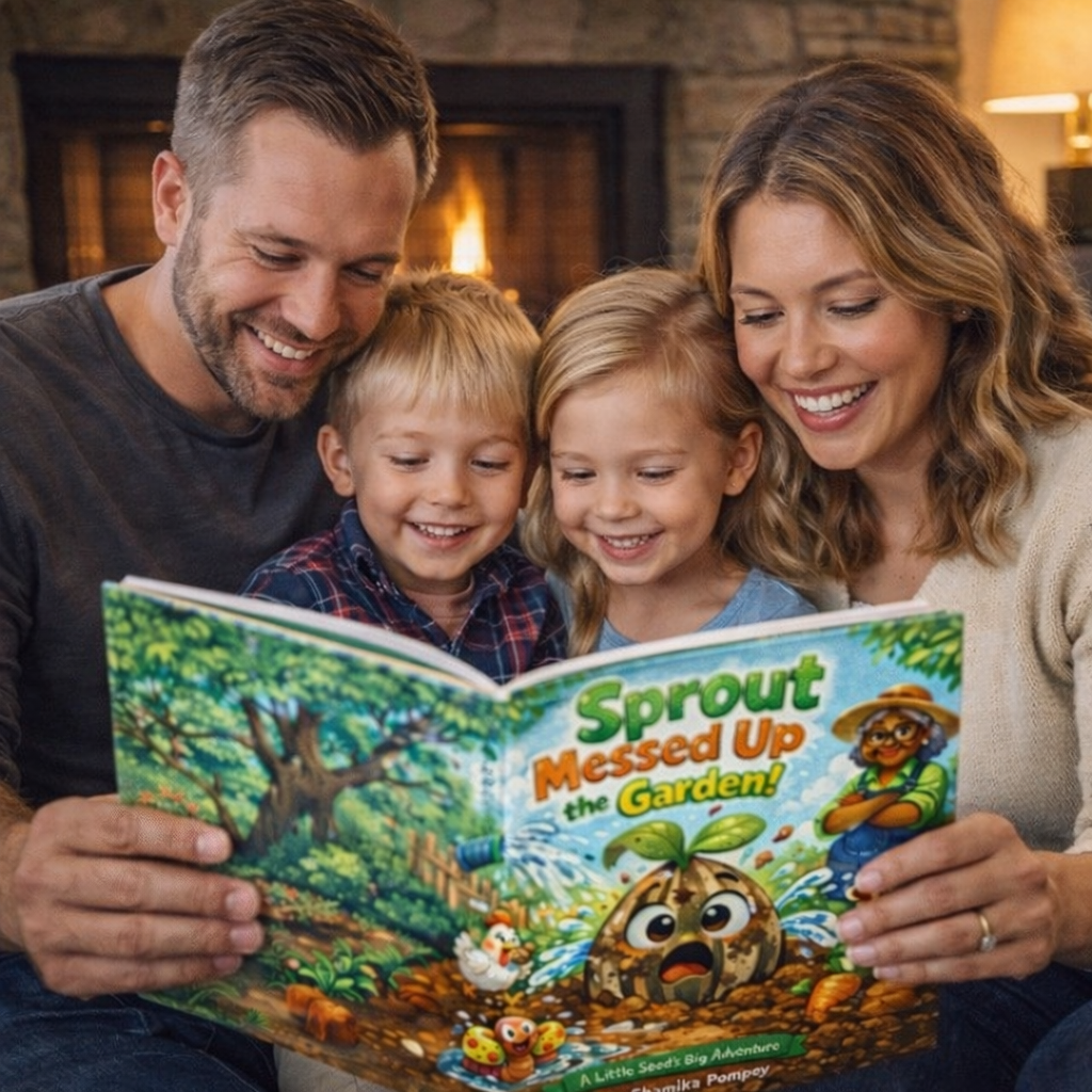 Sprout Messed Up the Garden by Shamika Pompey with Complimentary Vegetable or Herb Seeds Included 🌽 💙 Blu Rose's Garden LLC 💙 💙 Blu Rose's Garden LLC 💙