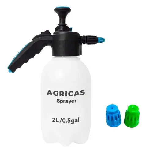 AGRICAS 0.5 Gallon Hand Pump Sprayer, 2L Garden Sprayer, Pressure Weed Sprayer, Handheld Pump Mister, Adjustable Nozzle, Lawn and Garden Care, Watering, Outdoor and Auto - Multi-Purpose - 💙 Blu Rose's Garden LLC 💙