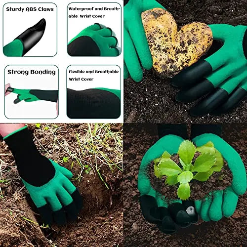 Auger Drill Bit for Planting 4 Pack -1.6x9", 1.6x17.8", 2x14.5" & 3.15x12"- Bulb Flowers Planter Tool, Garden Post Hole Digger, Umbrella Hole Drill Bit, for 3/8” Hex Drive Drill, Plant Rapid Planter - 💙 Blu Rose's Garden LLC 💙