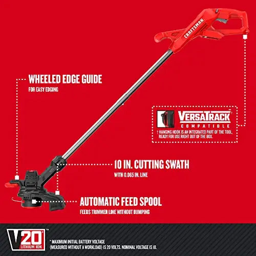 CRAFTSMAN WEEDWACKER® String Trimmer & Edger, 10-in., Tool Only (CMCST915B) - 💙 Blu Rose's Garden LLC 💙