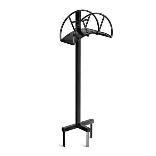 Garden Hose Holders for Outside, Water Hose Holder Freestanding, Black Ground Hose Stand - 💙 Blu Rose's Garden LLC 💙