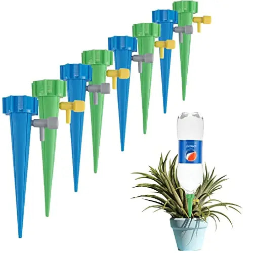 LABOTA 24 Packs Self Watering Spikes, Adjustable Plant Watering Spikes with Slow Release Control Valve Switch for Garden Plants Indoor & Outdoor - 💙 Blu Rose's Garden LLC 💙