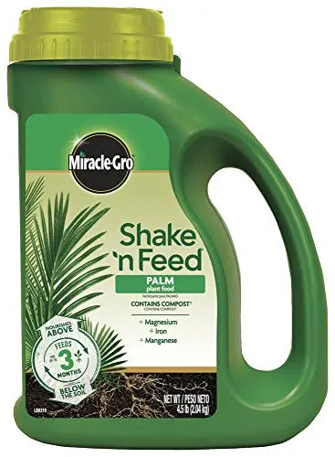 Miracle-Gro Shake 'N Feed Palm Plant Food, 4.5 lb., Feeds up to 3 Months - 💙 Blu Rose's Garden LLC 💙