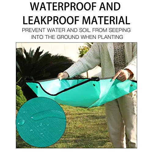 Owl Focus PE Plant Repotting Mat Waterproof Transplanting Mat Indoor Succulent Potting Mat Portable Gardening Mat (26.8" x 26.8") - 💙 Blu Rose's Garden LLC 💙