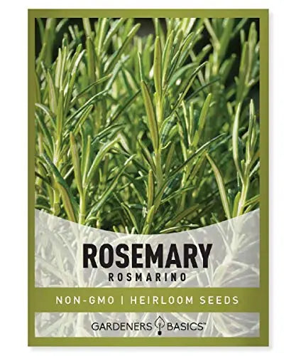 Rosemary Seeds for Planting - It is A Great Heirloom, Non-GMO Herb Variety- Great for Indoor and Outdoor Gardening by Gardeners Basics - 💙 Blu Rose's Garden LLC 💙