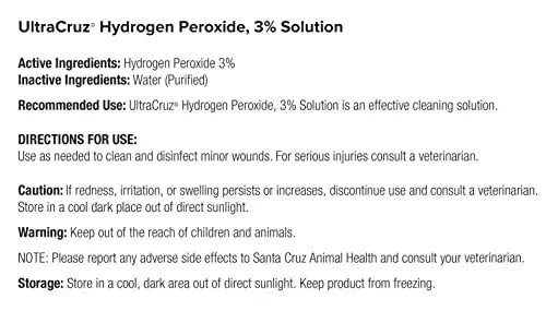 UltraCruz - sc-395440 Hydrogen Peroxide, 3%, 1 Gallon - 💙 Blu Rose's Garden LLC 💙